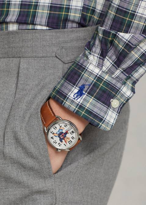 Men Ralph Lauren Classic Fit Plaid Washed Poplin Shirt 4DJ28594 Green/Yellow Multi