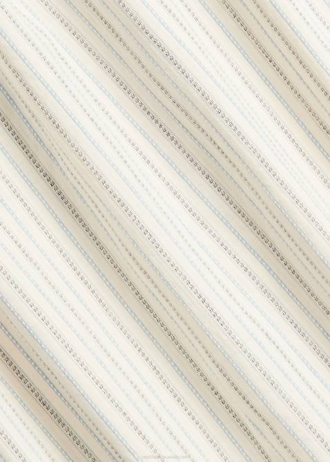 Men Ralph Lauren Classic Fit Stitched-Bib Dobby Shirt 4DJ28442 Off White/Navy Multi