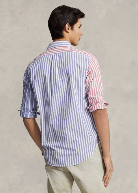 Men Ralph Lauren Classic Fit Striped Oxford Fun Shirt 4DJ2929 Funshirt