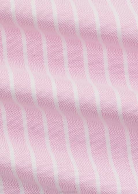 Men Ralph Lauren Classic Fit Striped Oxford Popover Shirt 4DJ2931 Pink/White