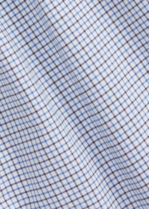 Men Ralph Lauren Custom Fit Checked Oxford Shirt 4DJ28627 Navy/Blue Multi