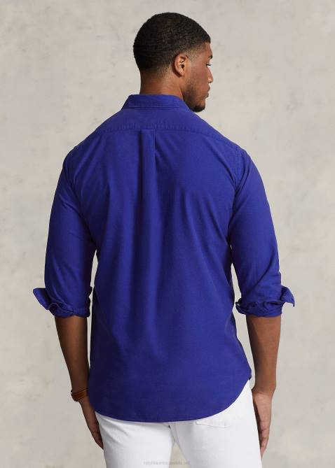 Men Ralph Lauren Garment-Dyed Oxford Shirt 4DJ21517 City Royal