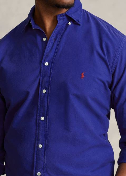Men Ralph Lauren Garment-Dyed Oxford Shirt 4DJ21517 City Royal