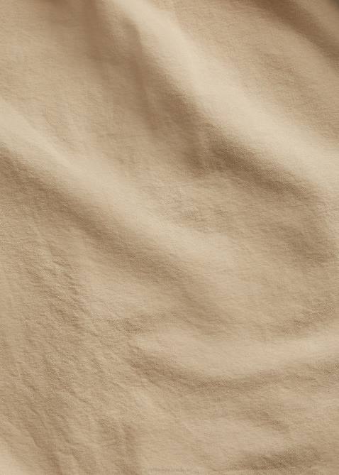 Men Ralph Lauren Garment-Dyed Oxford Shirt 4DJ21519 Surrey Tan