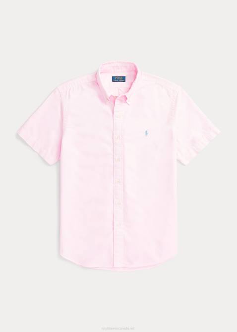Men Ralph Lauren Garment-Dyed Oxford Shirt 4DJ21874 Carmel Pink