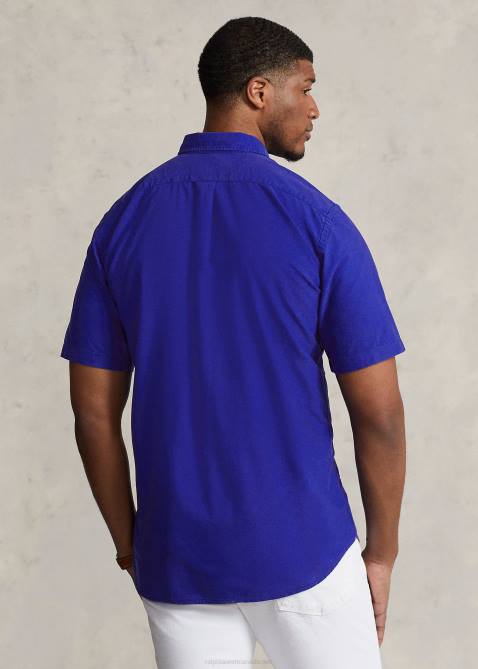 Men Ralph Lauren Garment-Dyed Oxford Shirt 4DJ21875 City Royal