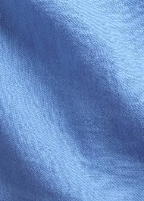 Men Ralph Lauren Lightweight Linen Shirt 4DJ21553 Harbor Island Blue