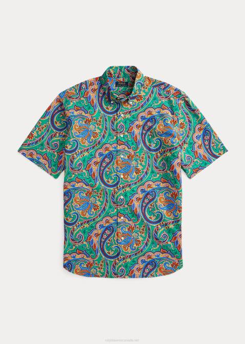 Men Ralph Lauren Paisley Oxford Shirt 4DJ21799 Jerry Paisley