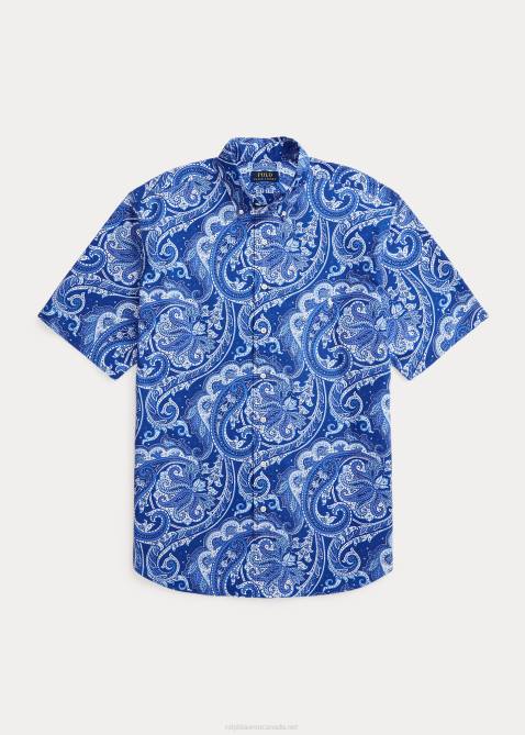 Men Ralph Lauren Paisley Oxford Shirt 4DJ248 Jerry Paisley
