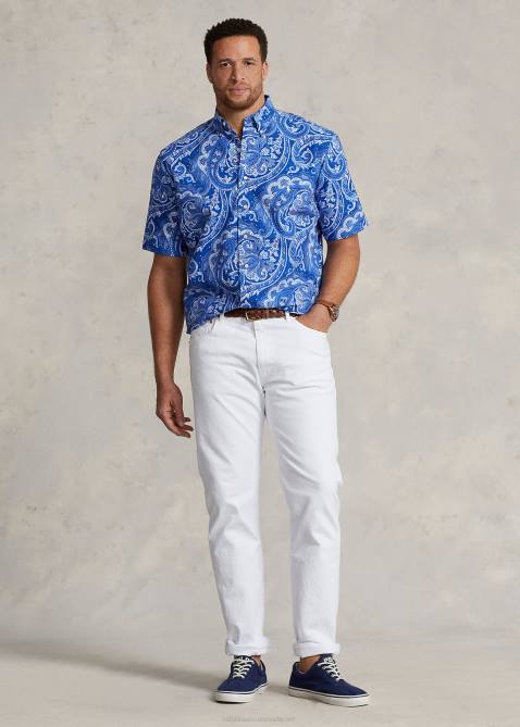 Men Ralph Lauren Paisley Oxford Shirt 4DJ248 Jerry Paisley