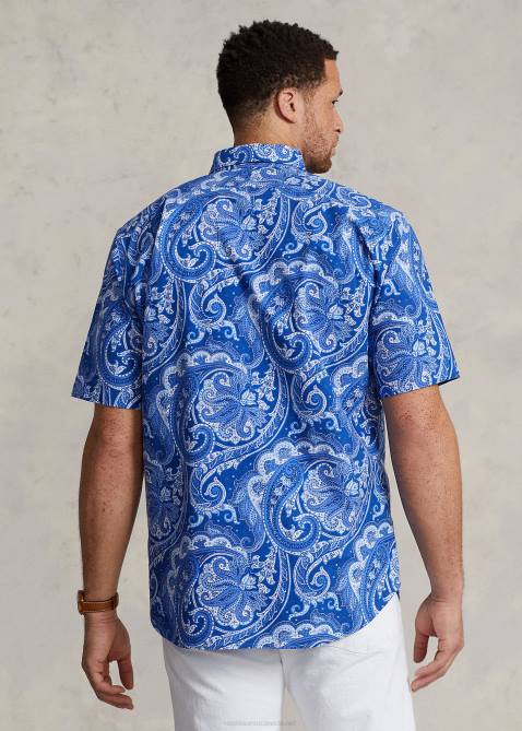 Men Ralph Lauren Paisley Oxford Shirt 4DJ248 Jerry Paisley
