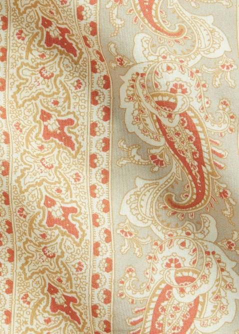 Men Ralph Lauren Paisley-Print Woven Shirt 4DJ21722 Red/Tan