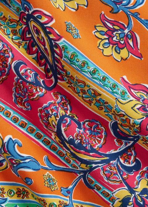 Men Ralph Lauren Patchwork-Print Camp Shirt 4DJ21358 Provencal Medallion