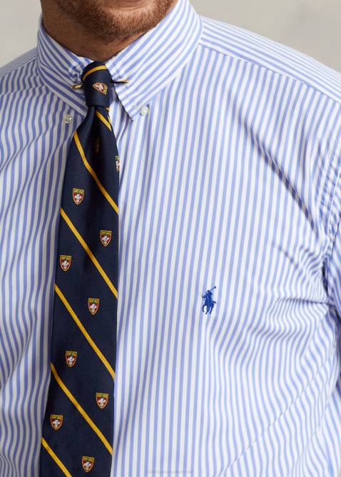 Men Ralph Lauren Performance Twill Shirt 4DJ21681 Blue/White