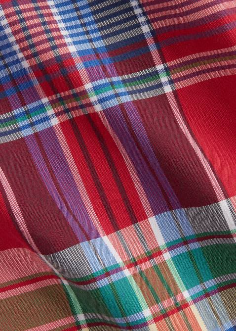 Men Ralph Lauren Plaid Oxford Shirt 4DJ21463 Red/Navy Multi