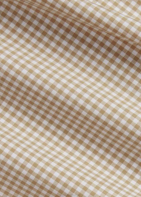 Men Ralph Lauren Plaid Stretch Poplin Shirt 4DJ21326 Vintage Khaki/White