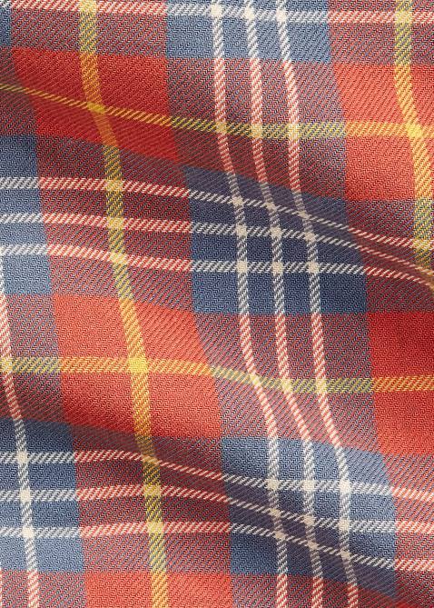 Men Ralph Lauren Plaid Twill Workshirt 4DJ21702 Red/Blue