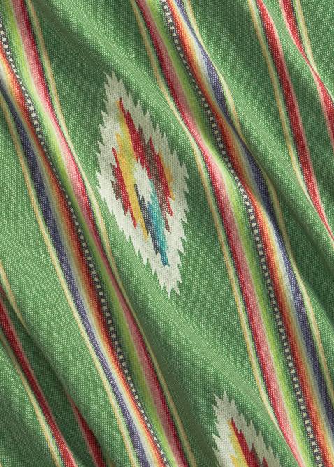 Men Ralph Lauren Print Jersey Camp Shirt 4DJ21750 Green/Red/Cream Multi