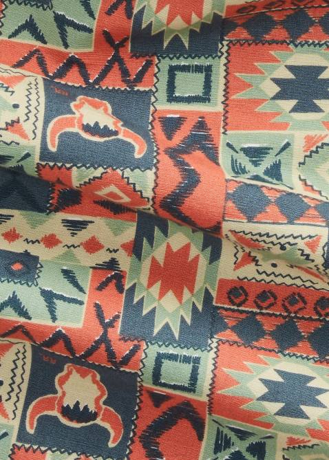 Men Ralph Lauren Print Woven Camp Shirt 4DJ21774 Teal/Multi