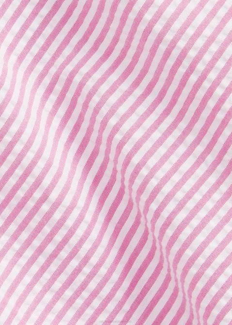 Men Ralph Lauren RL Prepster Classic Fit Seersucker Shirt 4DJ2676 2604h Rose/White