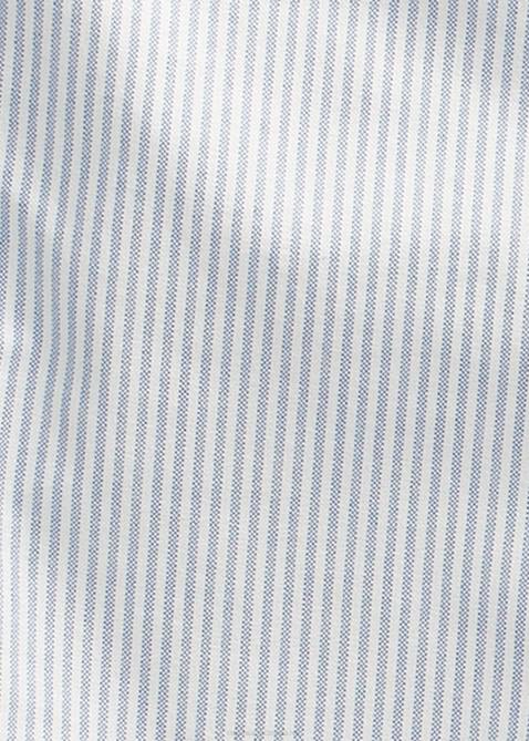 Men Ralph Lauren Slim Fit Striped Oxford Shirt 4DJ2642 Blue/White