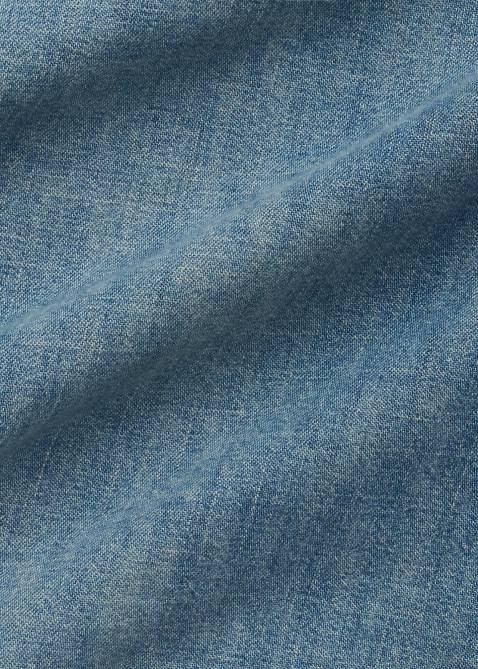 Men Ralph Lauren Slub Denim Western Shirt 4DJ28494 Rl Western