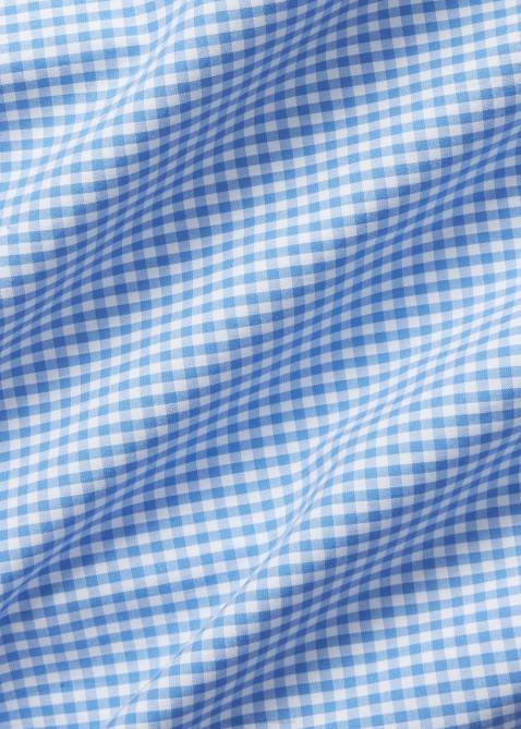 Men Ralph Lauren Stretch Poplin Shirt 4DJ21506 Blue/White Check