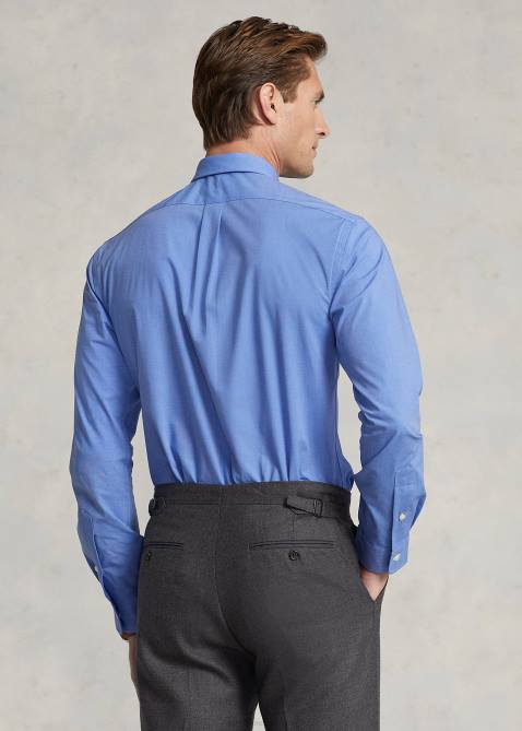 Men Ralph Lauren Stretch Poplin Shirt-All Fits 4DJ2367 Blue