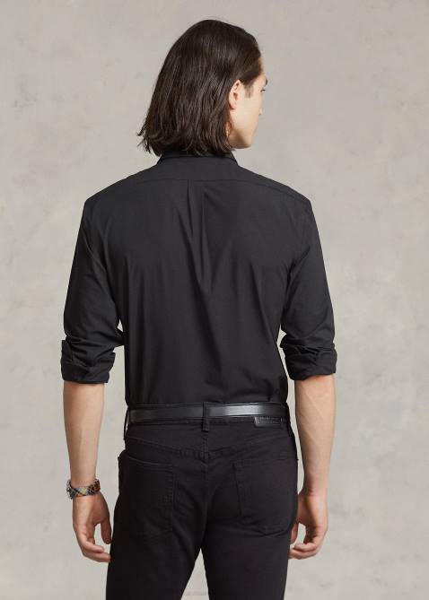 Men Ralph Lauren Stretch Poplin Shirt-All Fits 4DJ2369 Black