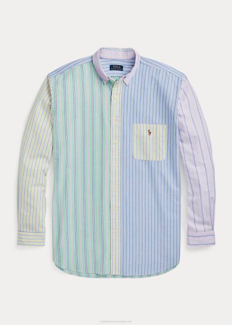 Men Ralph Lauren Striped Oxford Fun Shirt 4DJ21510 Fancy Stripe Funshirt
