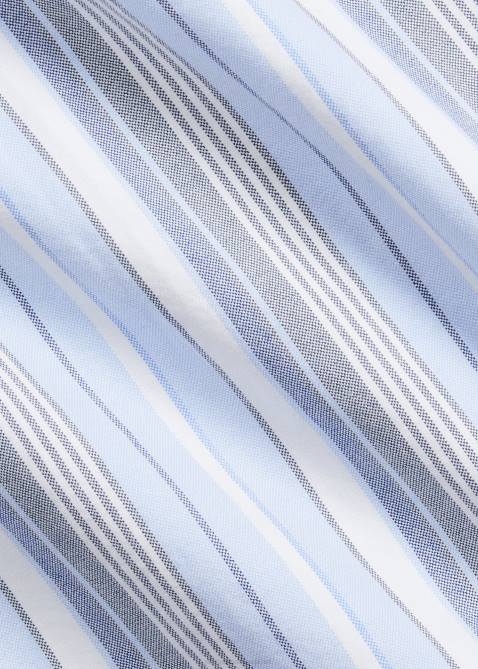 Men Ralph Lauren Striped Oxford Shirt 4DJ21570 5856 Blue Multi