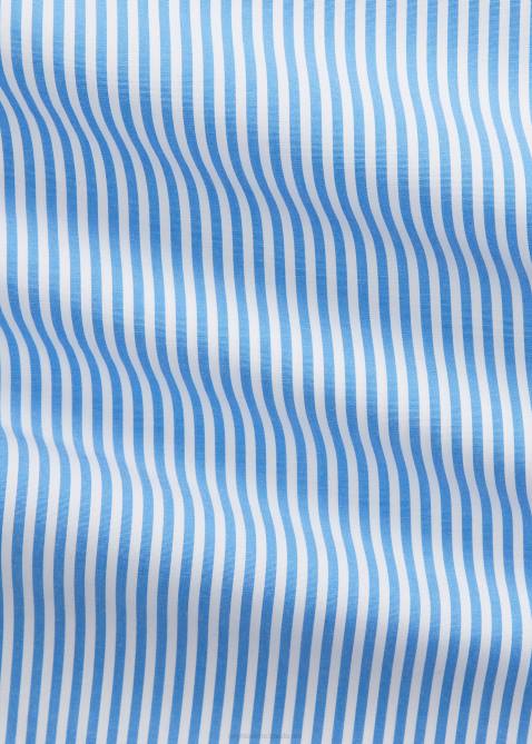 Men Ralph Lauren Striped Stretch Poplin Shirt 4DJ21627 4655h Light Blue/White