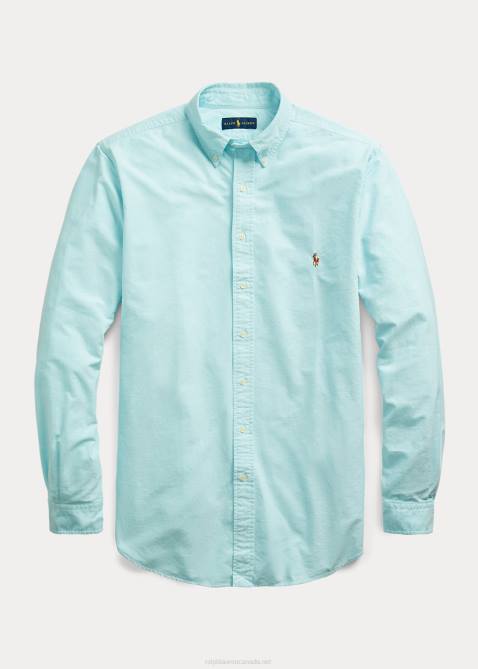 Men Ralph Lauren The Iconic Oxford Shirt 4DJ21434 Aegean Blue