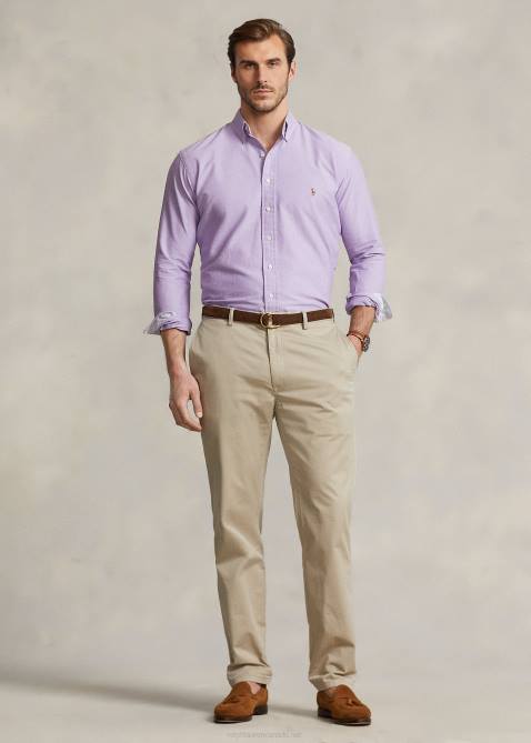 Men Ralph Lauren The Iconic Oxford Shirt 4DJ21435 Thistle