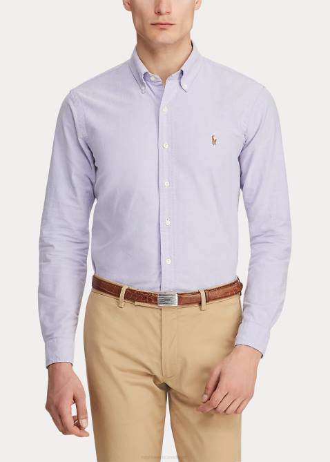 Men Ralph Lauren The Iconic Oxford Shirt 4DJ21435 Thistle