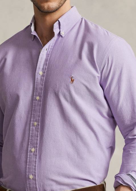 Men Ralph Lauren The Iconic Oxford Shirt 4DJ21435 Thistle