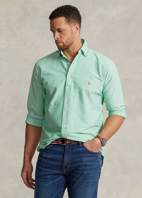 Men Ralph Lauren The Iconic Oxford Shirt 4DJ21437 Golf Green