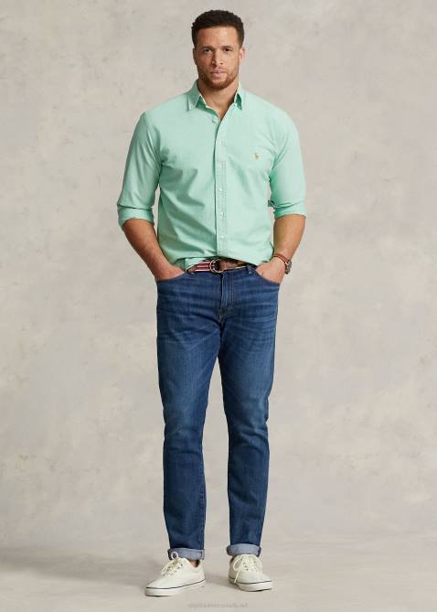 Men Ralph Lauren The Iconic Oxford Shirt 4DJ21437 Golf Green