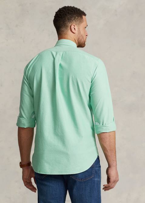 Men Ralph Lauren The Iconic Oxford Shirt 4DJ21437 Golf Green