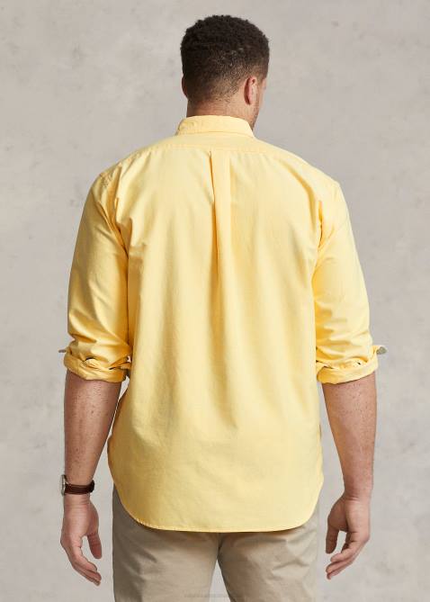 Men Ralph Lauren The Iconic Oxford Shirt 4DJ21438 Yellow Oxford