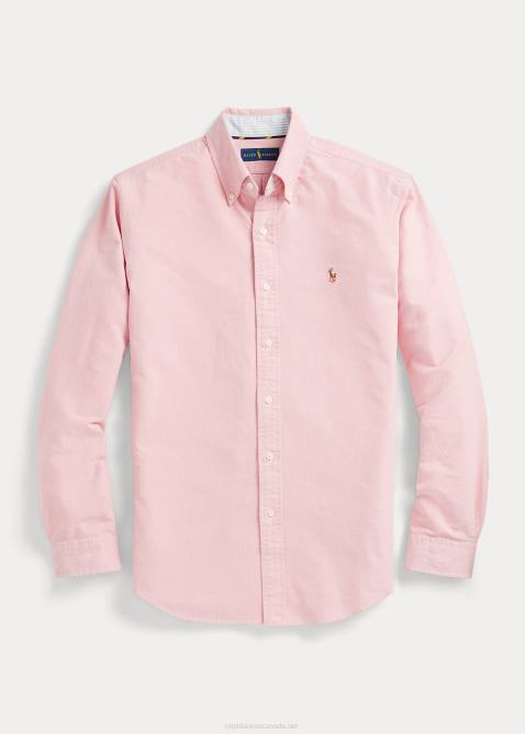 Men Ralph Lauren The Iconic Oxford Shirt 4DJ21439 Sunrise Red