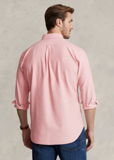 Men Ralph Lauren The Iconic Oxford Shirt 4DJ21439 Sunrise Red