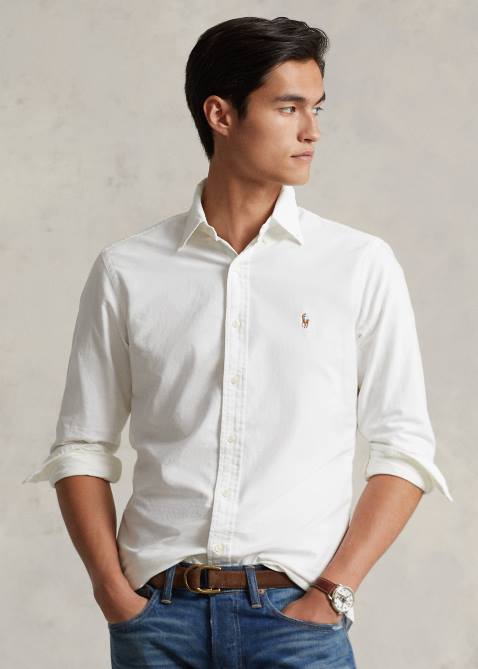 Men Ralph Lauren The Iconic Oxford Shirt-All Fits 4DJ28369 White