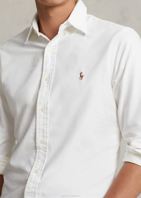 Men Ralph Lauren The Iconic Oxford Shirt-All Fits 4DJ28369 White