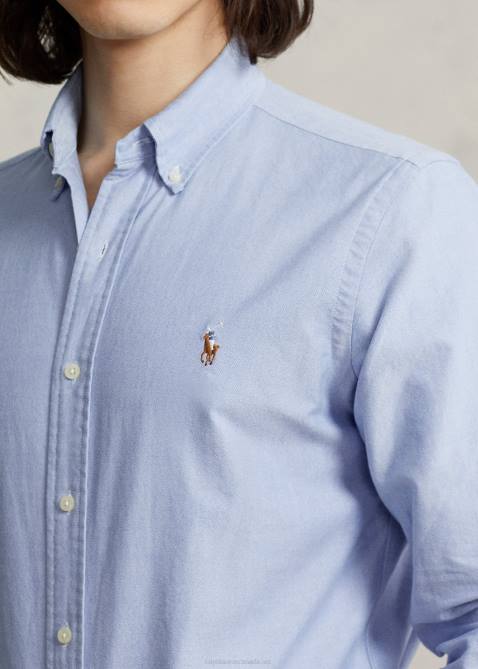 Men Ralph Lauren The Iconic Oxford Shirt-All Fits 4DJ28370 Blue