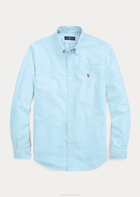 Men Ralph Lauren The Iconic Oxford Shirt-All Fits 4DJ28371 Aegean Blue