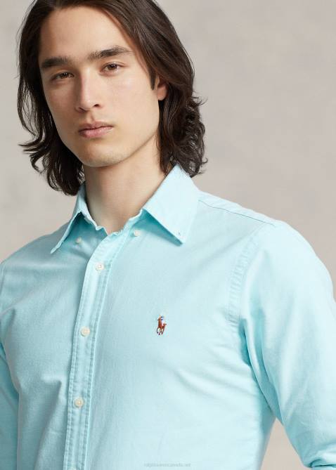 Men Ralph Lauren The Iconic Oxford Shirt-All Fits 4DJ28371 Aegean Blue
