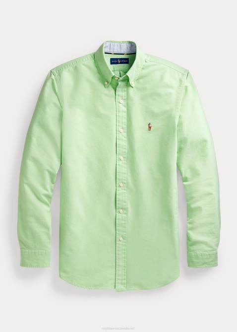 Men Ralph Lauren The Iconic Oxford Shirt-All Fits 4DJ28372 Oasis Green