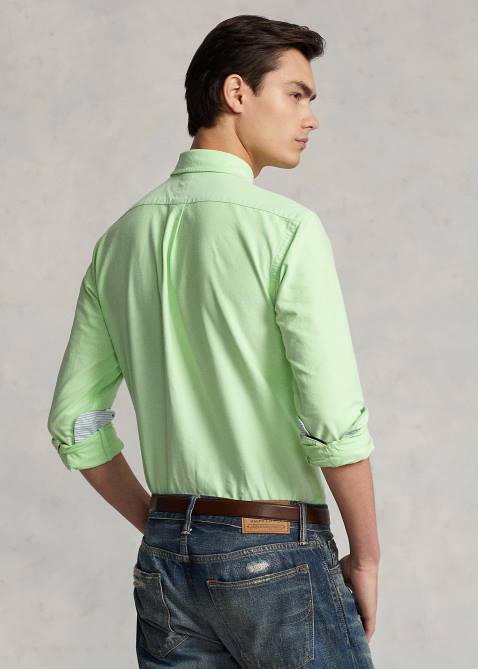 Men Ralph Lauren The Iconic Oxford Shirt-All Fits 4DJ28372 Oasis Green
