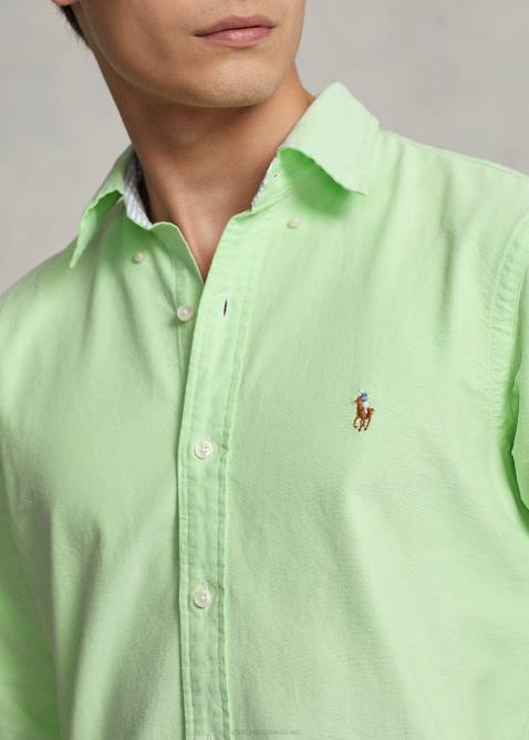 Men Ralph Lauren The Iconic Oxford Shirt-All Fits 4DJ28372 Oasis Green